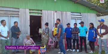 Ekípa Kontribuitór Apoiu Aihan Báziku Ba Família Vulnerável Iha Suku Lalawa