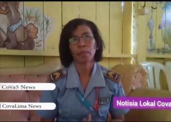 Xefe Sub Seksaun VPU Munisipiu Covalima Amelia de Jesus Amaral. Foto Cova5 News/ Paulo Cardoso