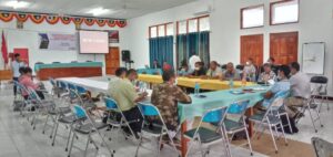 Mercy Corps halo enkontru ho Autoridade lokal kona ba Desastre natural iha Salaun Administrasaun Munisipiu Covalima, Kinta (30/06/2022).