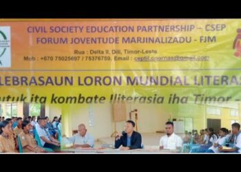 CSEP – FJM Hamutuk Ho Estudante Selebra Loron Mundial Literasia Covalima
