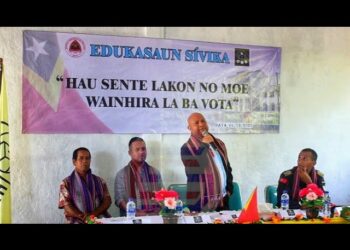 CNE Realiza Edukasaun Sívika Ho Tema “Hau Sente Lakon No Moe Wainhira La Ba Vota