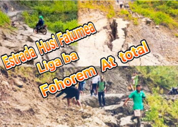 Akontesimentu rai halai mak Estrda iha Postu Administrativu Fatumea liga ba Postu Fohorem hetan at total.Imagem husi KEJUFAT