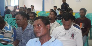 CNE Realiza enkontru koordenasaun Ho Autoridade no Sektorais sira inklui Seguransa PNTL iha Salaun STAE Covalima.(19/04). Foto Cova5.News.