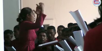 Srani Covalima Selebra Missa Domingo Ramus Iha Igreja Ave Maria Suai